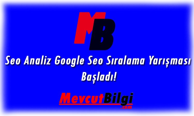 SEO Analiz Google Sıralama Yarışması