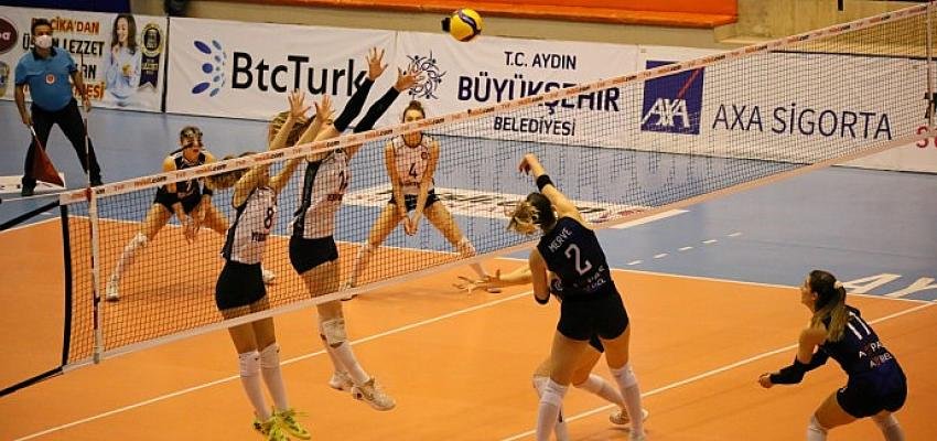 Aydın’ın Sultanları Yeşilyurt’u rahat geçti: 3-0