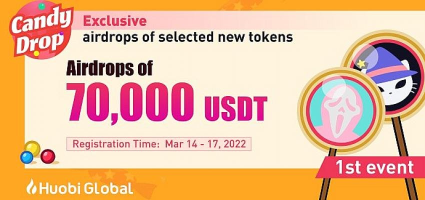 Huobi Global’de İşlem Yapanların Ücretsiz Token Kazanabileceği CandyDrop Etkinliği Başlıyor