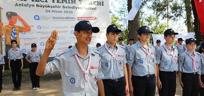 Büyükşehir’in izci adayları yemin etti