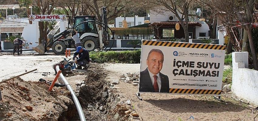 Adrasan ve Olympos içme suyu hatları yenileniyor