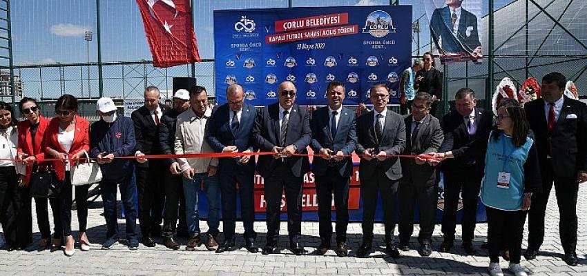 Kapalı Futbol Sahası Tesisimizi Törenle Açtık