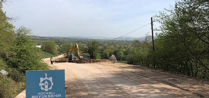 Körfez Naip – Kalburcu grup köy yolu asfalta hazır