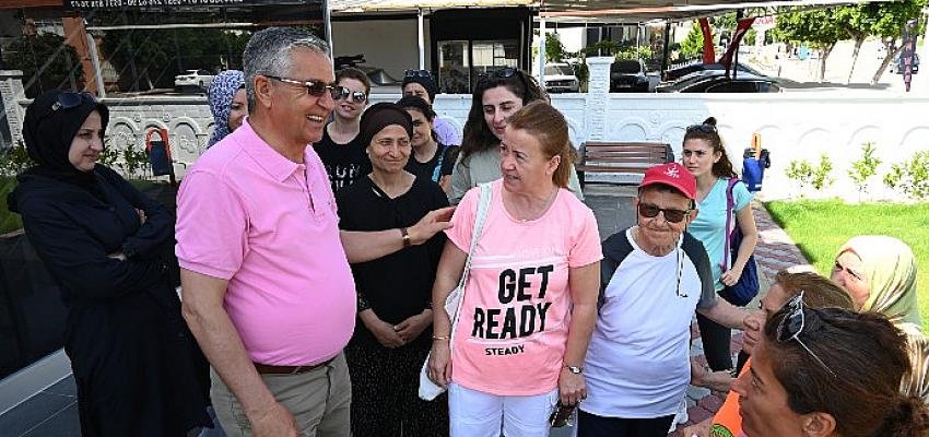 Başkan Topaloğlu Pilates Kursundaki Kursiyerleri Ziyaret Etti