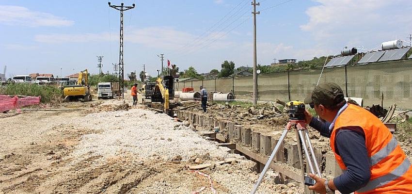 Büyükşehir’den Manavgat’ta  yeni kanalizasyon imalatı