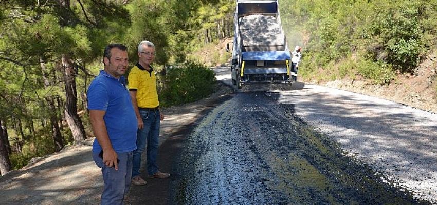 Alanya Yalçı ve Gümüşkavak yolları asfaltlandı