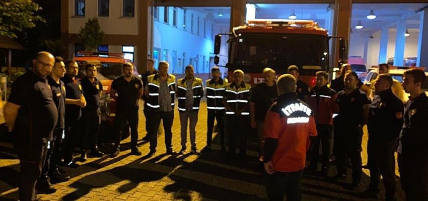 Datça’daki orman yangını için kahramanlarımız Kocaeli’den yola çıktı