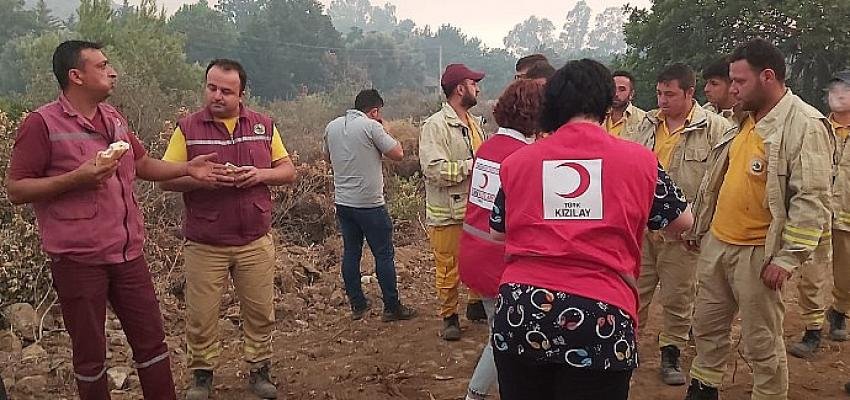 Kızılay Muğla Orman Yangını Ekiplerine Destek Oluyor