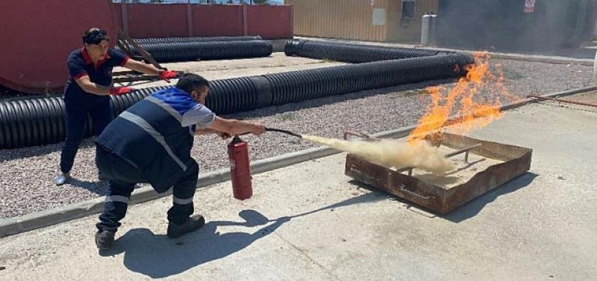 Kpcaeli Büyükşehir İtfaiyesinden Ulaşımpark personeline eğitim