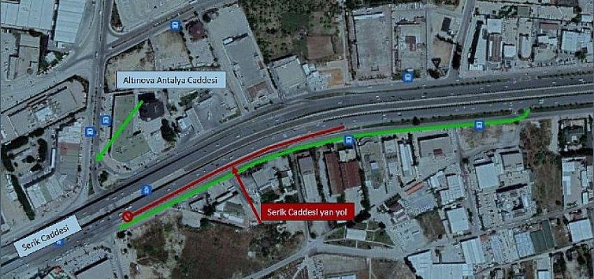 Serik Caddesi’nde bakım çalışması