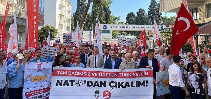 Vatan Partisi ve TGB Şirinyer NATO Karargahı Önünden Seslendi