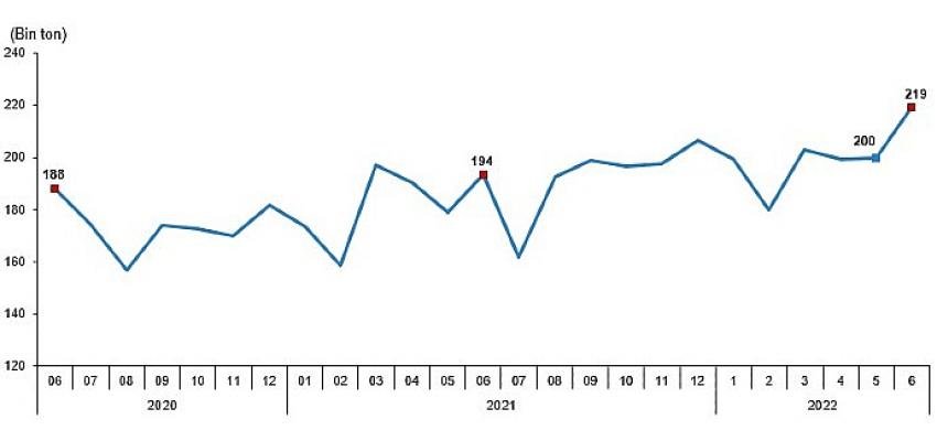 Tavuk eti üretimi 219 bin 493 ton, tavuk yumurtası üretimi 1,53 milyar adet olarak gerçekleşti