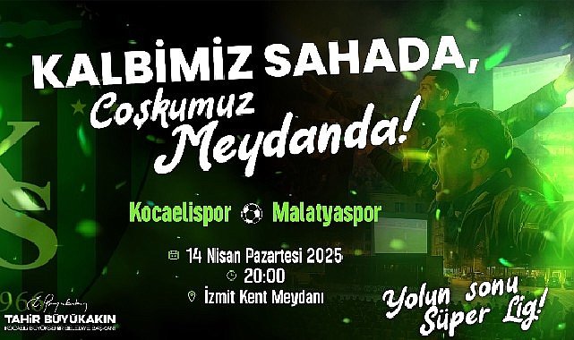 Kalbimiz sahada, coşkumuz meydanda