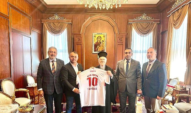 Bekir Ayaz'dan Fener Rum Patriği 1. Bartholomeos'a nezaket Ziyareti