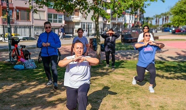 Konak'ta açık havada spor keyfi başladı